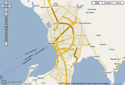 Google Road  on Screenshot Of Google Maps Showing The    Street Maps    Of Metro